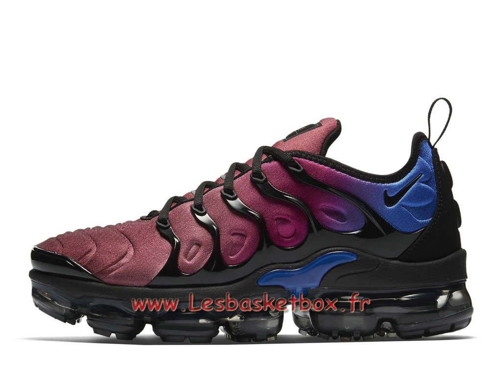 Basket Nike Air VaporMax Plus Black Team Red Violet AO4550_001 Chaussures Officiel Nike tn Pour Homme ...