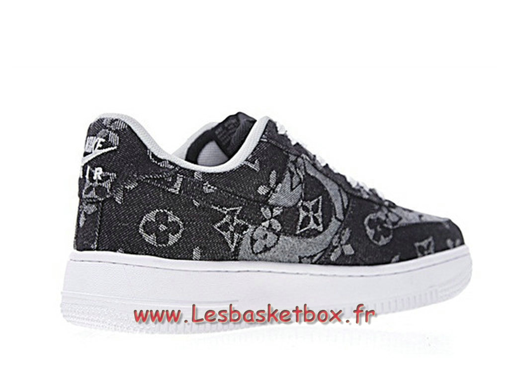 LV x Supreme x Nike Air Force 1 Denim AA5360-086 ...