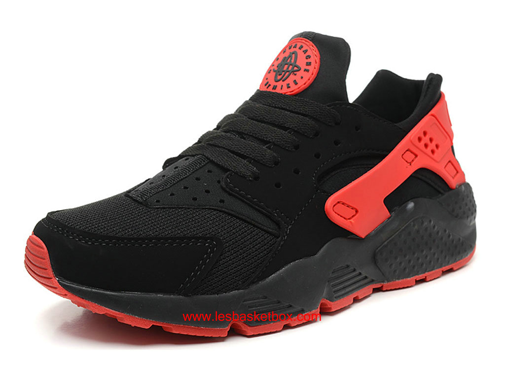 huarache rouge et noir