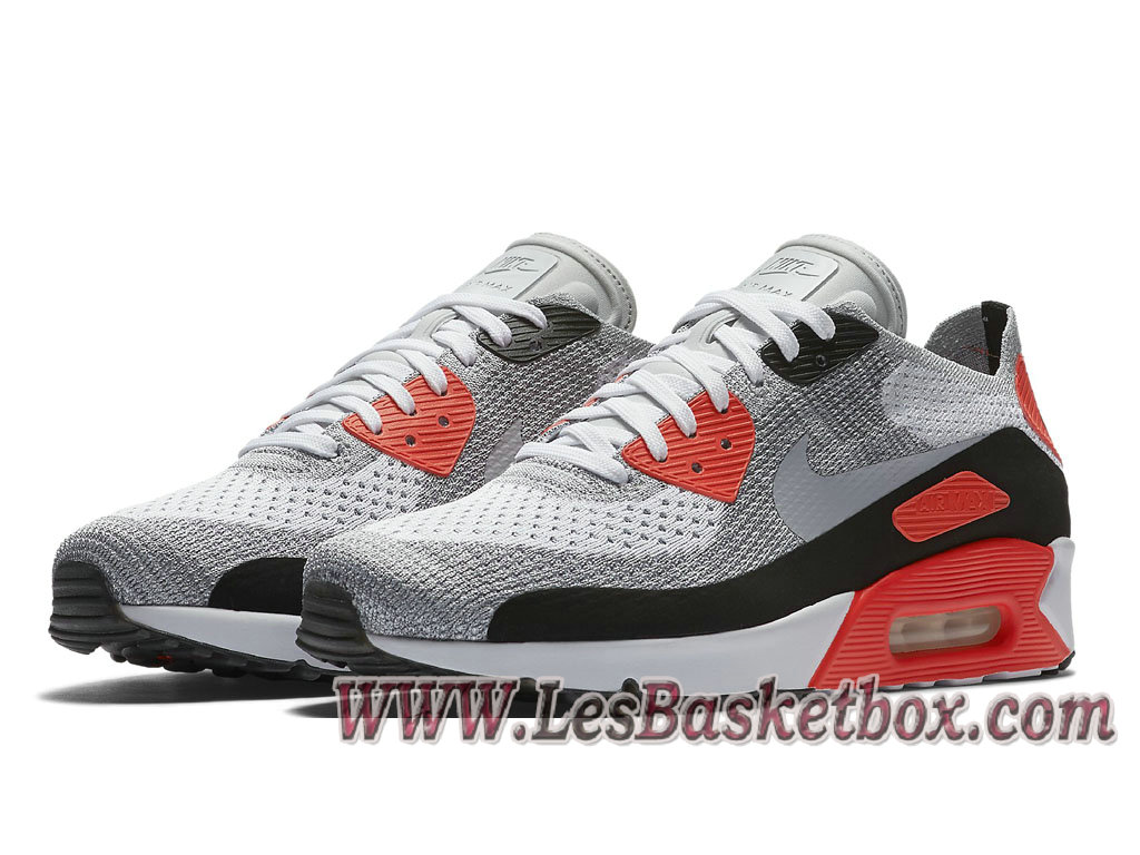 Nike Air Max 90 Ultra Flyknit Infrared 23 875943_100 Chaussures NIke ... ... Nike Air Max 90 Ultra Flyknit Infrared 23 875943_100 Chaussures NIke Pas cher Pour Homme ...