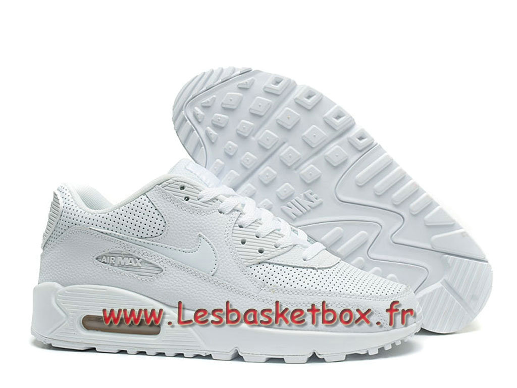 ... Nike Wmns Air Max 90 PRM Blanc Chausport Officiel Pas cher Pour Femme/enfant ...