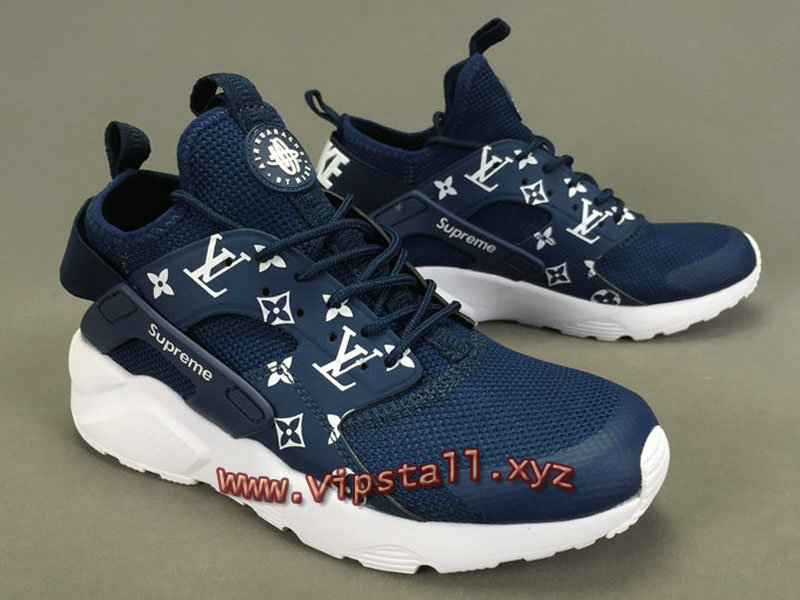 Running X LV Supreme Nike air Huarache Ultra Blue Chaussures Urh Supreme Nike Pour Homme ...