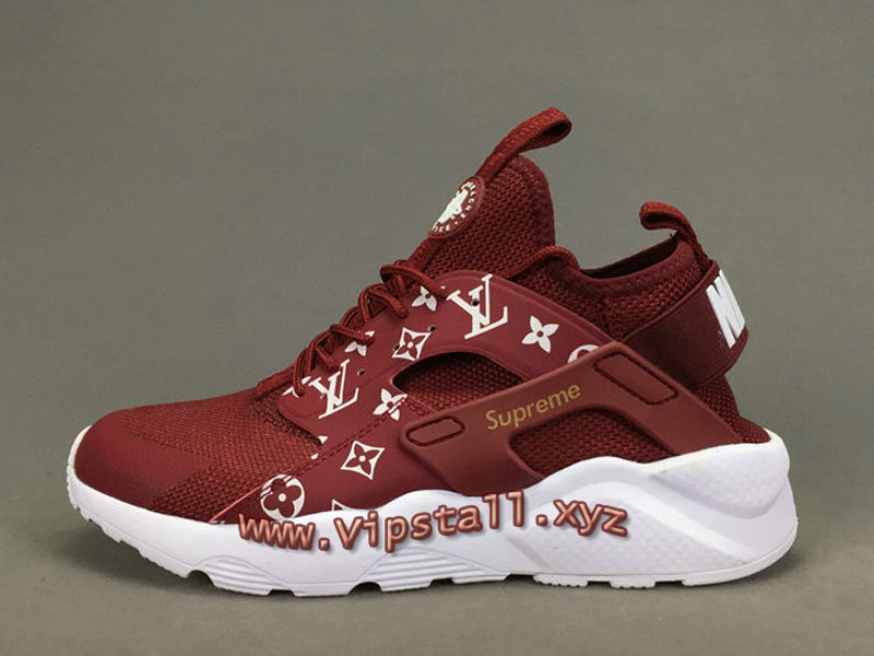 supreme x louis vuitton x nike air huarache sneakers